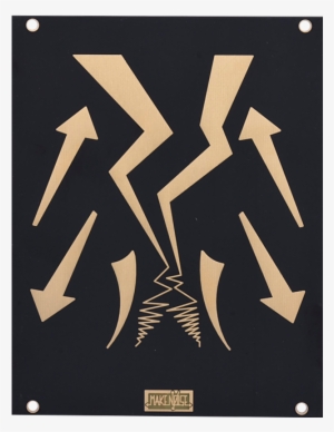 20hp Lightning Bolt Blank - Make Noise 20hp Modular System Blank Panel