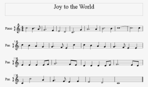 Joy To The World Melody Score - Sheet Music
