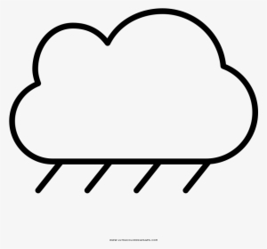 Rain Cloud Coloring Page - Nube Para Colorear