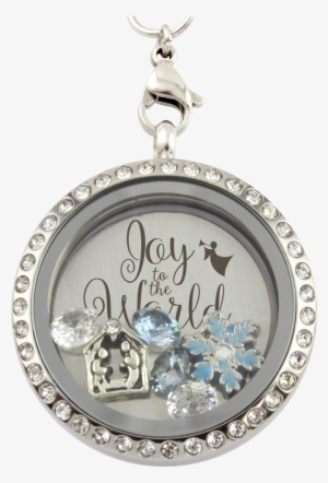 "joy To The World" Christmas Charm Necklace - "let It Snow" Christmas Charm Necklace
