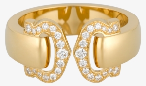 Cartier Logo Ring, Yellow Gold, Diamonds - Logo Ring