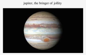 Jupiter, The Bringer Of Jollity Sheet Music 1 Of 24 - Earth