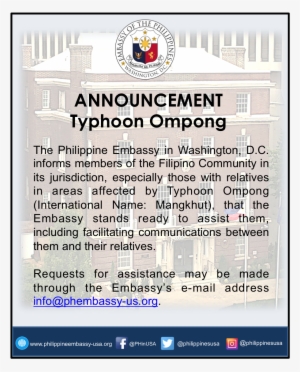 Typhoon Ompong - June 15 Holiday Philippines