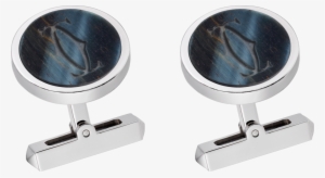 Cartier Engraved Hawks Eye Double C Logo Cufflinks - Cartier Cufflinks Red