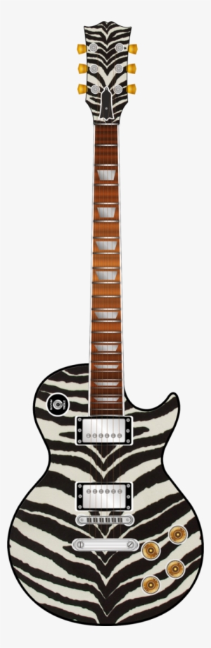 Zebra Print Guitar Wrap Skin - Zebra Print Guitar