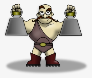 Strong Man Clipart - Letra Ge