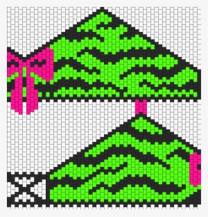 Bow N Green Zebra Print Bra Bead Pattern - Catedral De Tuxtla Gutiérrez