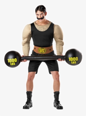 Old Timey Strong Man - Muscle Man Costume Png
