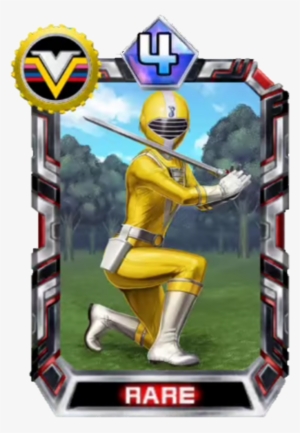 Fiveyellow Card In Super Sentai Legend Wars - Power Rangers Super Legends Cards