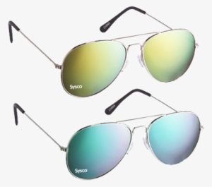 Aviator Sunglasses - 100 Branded Sunglasses - Color Mirrored Aviator Sunglasses