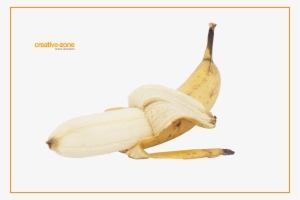 Half Peeled Banana, Transparent - Half Peeled Banana Transparent