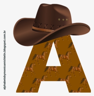 Cowboy Hat And Boots Png Download - Alfabeto Cowboy