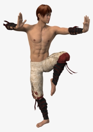 Man In Asian Fight Pose - Fight Man