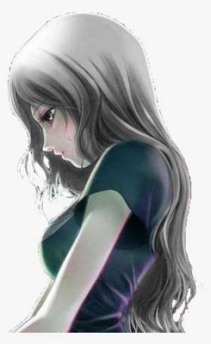 Lonely Girl No Background - Sad Anime Girl In Corner