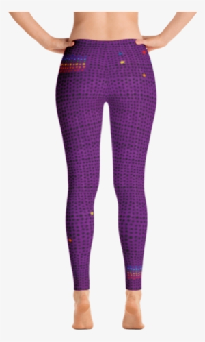 Purple Stars Long Leggings