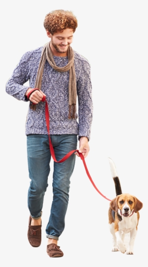 We Partner With Rescues And Animal Control Agencies - Men With Dog Png