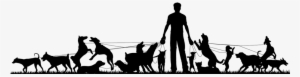 Dog Walking - Pack Of Dogs Silhouette