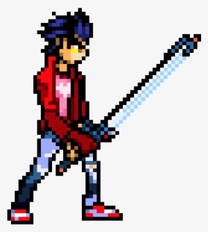 Travis Touchdown - Travis Touchdown Pixel Art
