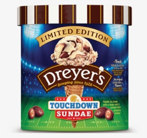 Touchdown Sundae - Dreyer's Grand Ice Cream, Chocolate Chip - 1.5 Qt Tub