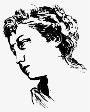 Face Drawing Woman Computer Icons Silhouette - Illustration