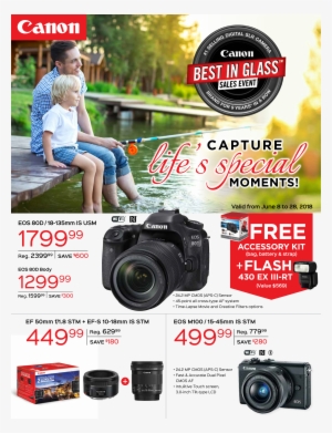 Canon Father's Day Best In Glass Sales Event - Canon Eos 77d Body + 18-135 Is Usm Nano