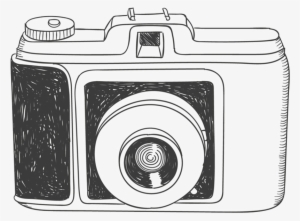 Camera Drawing Photography Clip Art - Hand Drawn Camera Png
