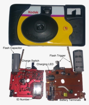 Red Kodak Flash Circuit - Kodak Disposable Camera Parts