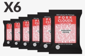 Habanero Pork Clouds In - Pork Clouds - Rosemary & Sea Salt (3 Bags)