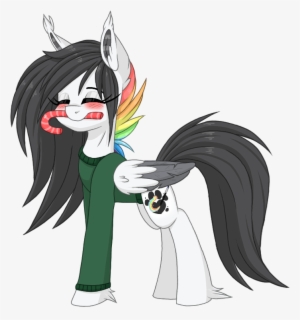 Melodytheartpony, Blushing, Candy, Candy Cane, Christmas, - Cartoon