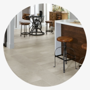 Luxury Vinyl Tile Floor Showcases A Mix Of Light And