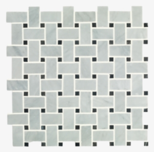 Room Set Photography Includes Tiles From The Same Range - Bridgehampton Marble Basketweave