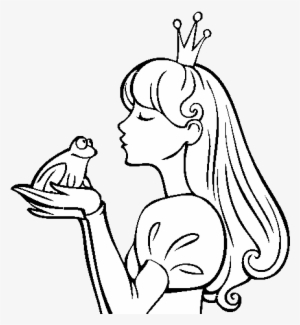 The Princess And The Frog Coloring Page - Princesa Y La Rana