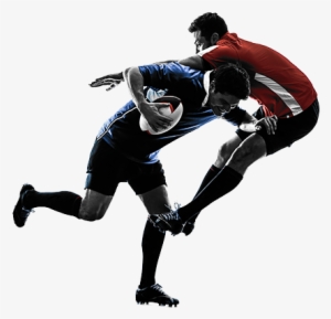 Neck Pain From Sports - Rugby Silhouette