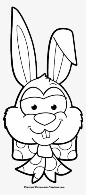 Bow Tie Clipart Easter - Easter Bunny Black And White Clipart