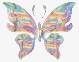 Butterfly Outline Clipart Transparent Background Collection - Butterfly Icon With No Background