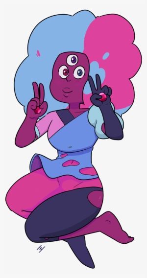 Pink Purple Vertebrate Fictional Character Violet Cartoon - Garnet Png Steven Universe