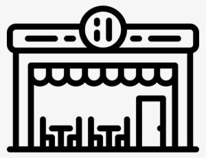 Png File - Restaurant Building Cartoon Black And White