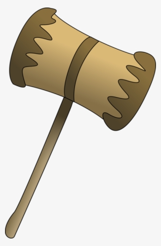 Wooden Mallot Clip Art Free Vector - Clipart Mallet
