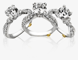 Silver Rings With Diamond Png - Ring