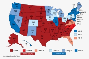 Map Of Us And Their Partiea 2012 11 04 Electoral - Washington District