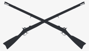 Rifle Clipart Musket - Crossed Guns Png