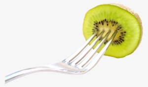 Kiwi Fruit With Fork Png Image - Fork Fruit Png