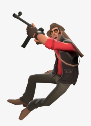 Png - Sniper Holding Smg Tf2
