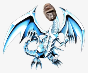 Blue Eyes White Harambe - Yugioh Blue Eyes White Dragon Drawing