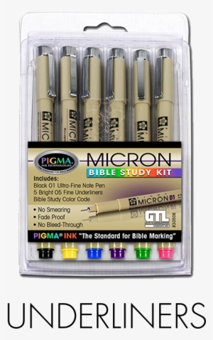 Underliners - G T Luscombe Pen Pigma Micron Bible Study Kit (ancrd37673),