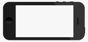 Mobile Black Landscape - Blank Ipad Screen Png