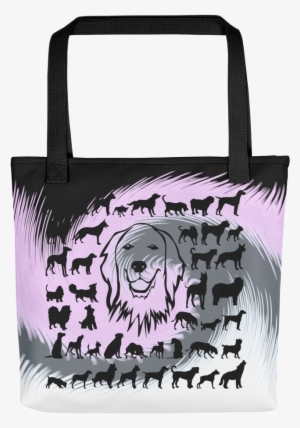 Fashion Tote Bag With A Zipper - Dog
