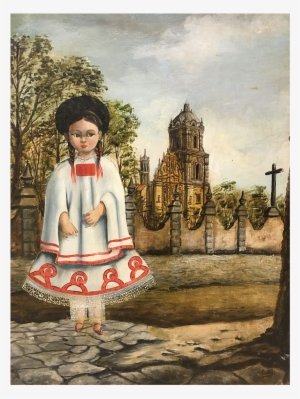 Agapito Labios [1898-1996] Mexican Folk Artist Of Children - Painting