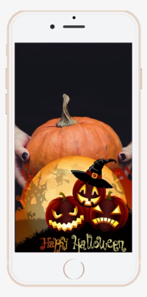 Happy Halloween Geofilter - Happy Halloween Jack-o-lanterns Sticker