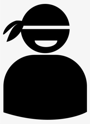 Male With Bandana Silhouette Comments - Headband